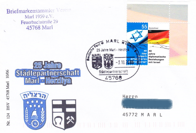 25 Jahre Staedtepartnerschaft Marl-Herzliya