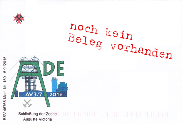 Ende des Bergwerk Auguste Victoria